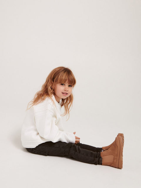 Reserved Girl's Washed Black Denim Leggings  | Reserved In Lebanon