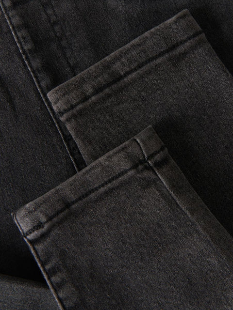 Reserved Girl's Washed Black Denim Leggings  | Reserved In Lebanon