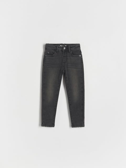 Black jeans on a white background
