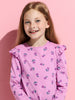 Sinsay Girls purple floral blouse AYA