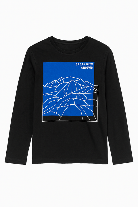 S.Oliver Boy's Black Long-Sleeve Blouse |S.Oliver in Lebanon