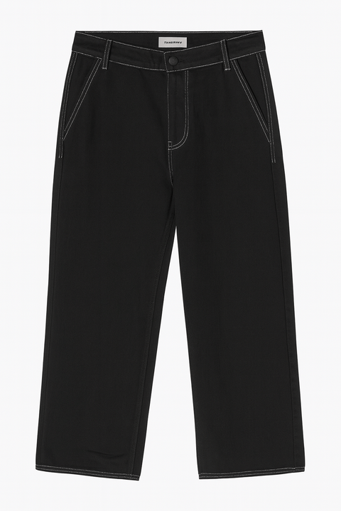 Reserved Men's Black Wide Leg Jeans | Reserved In Lebanon