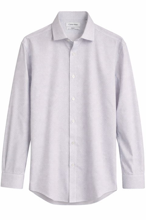 Calvin Klein Men's White Steel Plus Slim Fit Stretch Wrinkle Free Dress Shirt | Calvin Klein In Lebanon