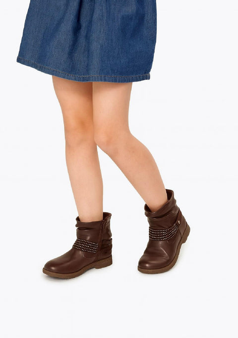 Gemo Girl Dark Brown Ankle Boot | Gemo In Lebanon