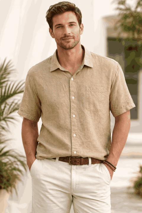 Tommy Bahama Men's Sand Desert Regular-Fit  Shirt  |Tommy Bahama in Lebanon