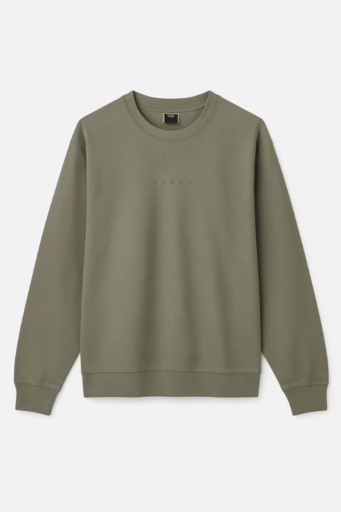 Jack & Jones Men's Khaki Green Round Neck Long Sleeve Sweatshirt | Jack & Jones In Lebanon