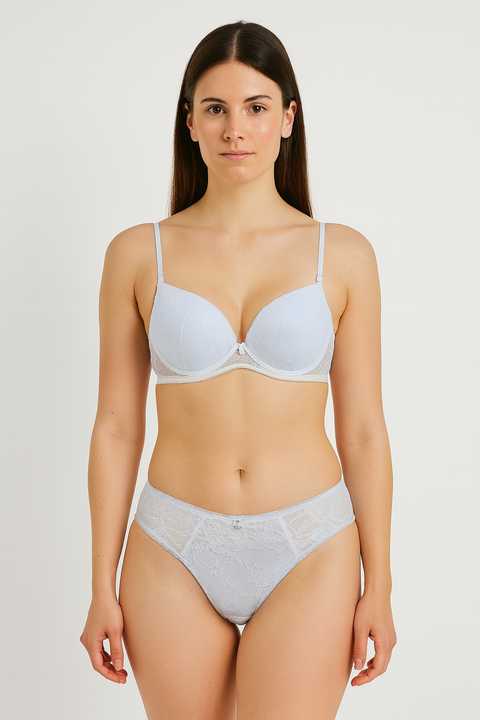 Demar Women's Light Baby Blue Lingerie Set | Demar In Lebanon