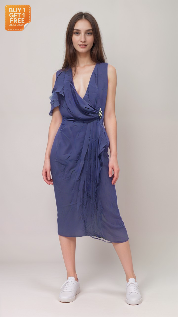 Luisa Spagnoli Women's Navy Dress