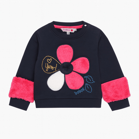 Boboli Baby Girl Navy Blue Blouse | Boboli In Lebanon