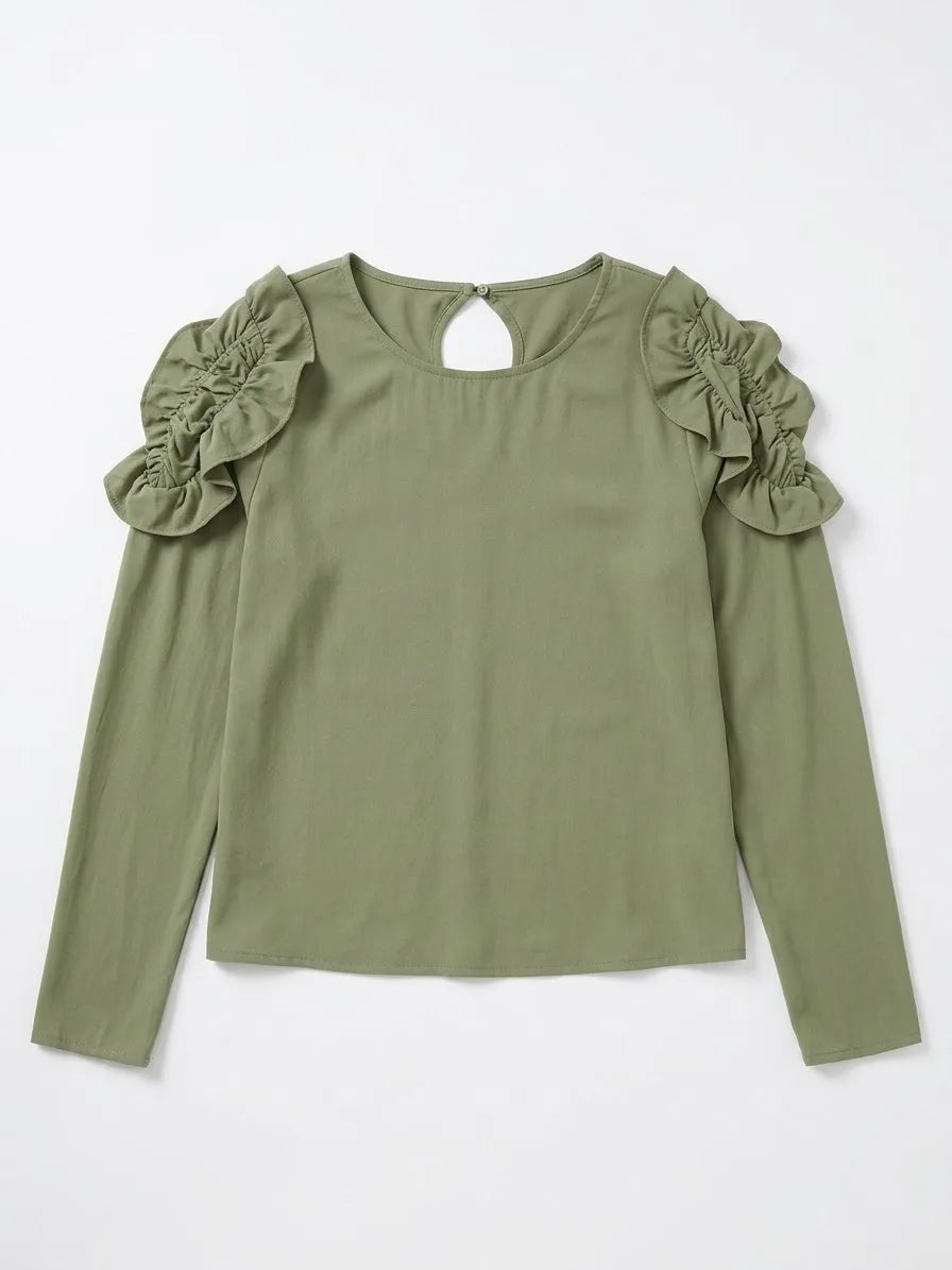 Mango Women's Sage Green Blouse | Mango In Lebanon