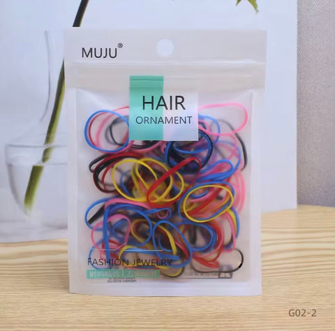 Muju 100 pcs Small Color Rubber Band Bag |Muju In Lebanon