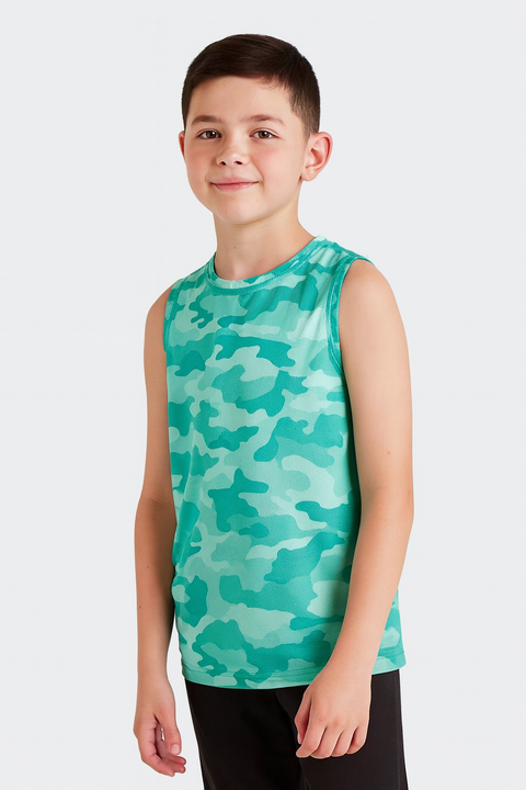 Ideology Boy's Cassandra Camo Tank Top |Ideology In Lebanon