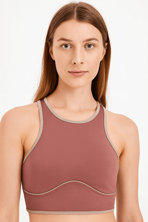 LeGer Women's Purple Sleeveless Crop Top |LeGer in Lebanon