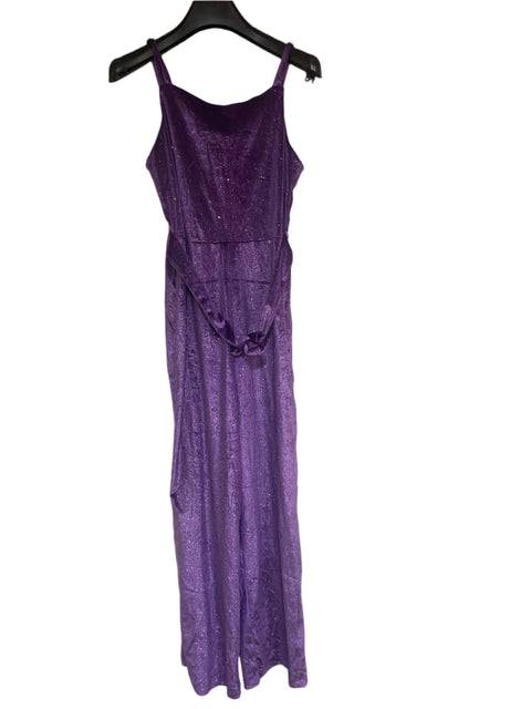 Terranova Girl's Purple Glitter Jumpsuit  | Terranova In Lebanon