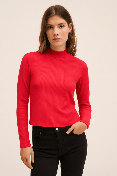 Zara Women's Fuchsia Long Sleeve Blouse | Zara in Lebanon