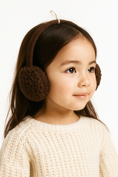 POMPdeLUX  Girl's Brown Isolde Teddy Earmuffs| POMPdeLUX in Lebanon