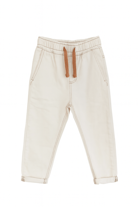 Reserved Boy's Off White Denim Elastic Jeans |Reserved In Lebanon