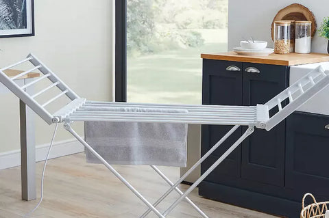 Dunelm Aluminium Heated Airer With Wings Foldable Electric Laundry Dryer | Dunelm In Lebanon