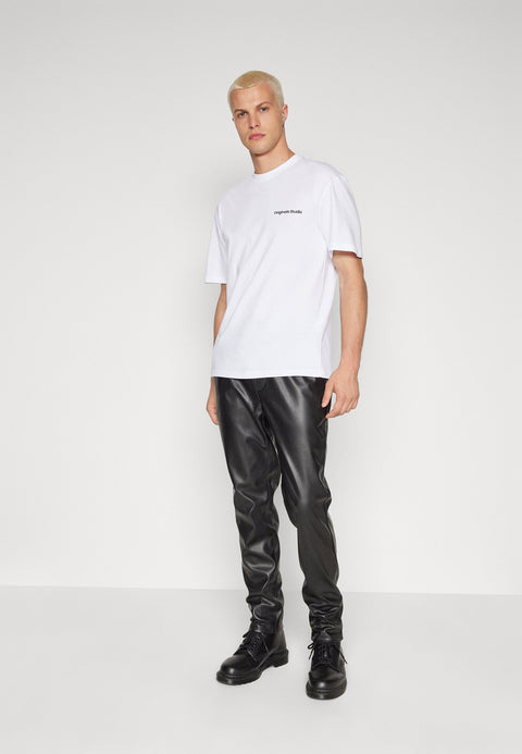 Only & Sons Men's Black Leather Loose Fit Pant |Only & Sons In Lebanon
