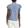 Cece Women's Blue Floral Buttoned Blouse | Cece In Lebanon