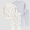 Carter's  Baby Girls' Blue&White 4-Piece Floral Waffle Knit Pajama Set | Carter's in Lebanon
