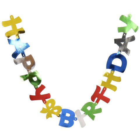 Amscan Happy Birthday Paper Garland Hanging Decoration|Amscan In Lebanon