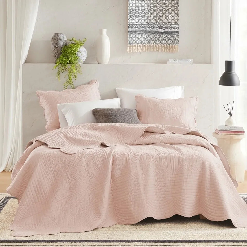 Madison Park Cottage Cotton Coverlet Quilt Set