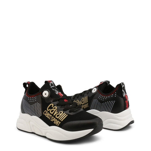 Cavalli Class Sport Women's Black Casual Wedge Sneakers |Cavalli Class Sport In Lebanon