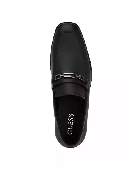 Guess Men's Black Hendo Square Toe Slip On Dress Loafers |Guess In Lebanon