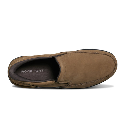 Rockport Men's Dark Brown Ellworth Step Activated Casual Slip-on Shoes | Rockport In Lebanon