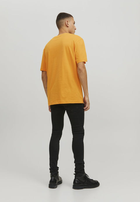Jack & Jones Men's Orange With Print Graphic T-Shirt  |Jack & Jones in Lebanon