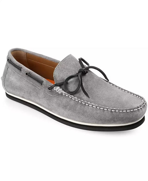 Thomas & Vine Men's Gray Sadler Moccasin Casual Shoes | Thomas & Vine In Lebanon