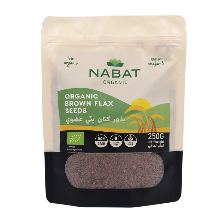 Nabat Organic Brown Flax Seeds 250g