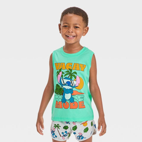 Disney Baby Boy's Multicolor Lilo & Stitch Tank and Short Set 2 Pieces | Disney In Lebanon