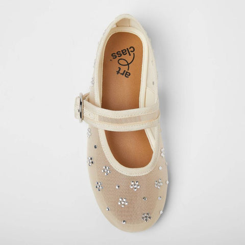 Art Class Girl's Ivory Quilla Mesh Ballet Flat | Art Class in Lebanon