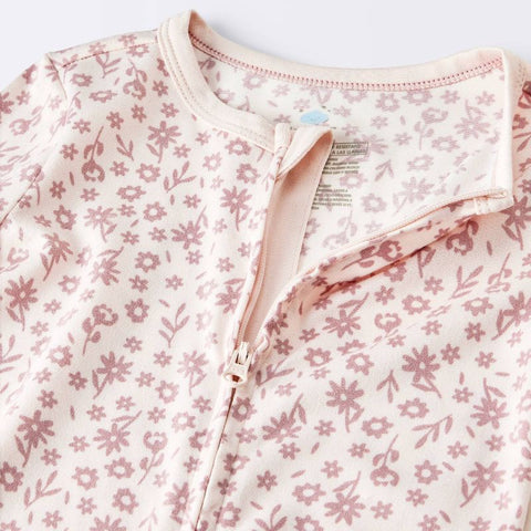 Cloud Island Girl's Pink Floral Smooth Jersey Snug Fit Overall | Cloud Island In Lebanon