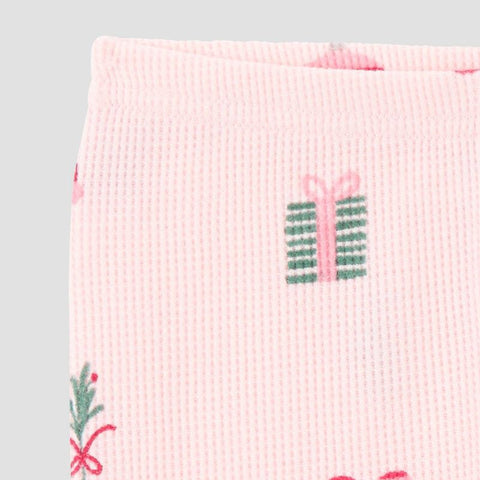 Carter's Girl's Pink Christmas Icons Long Sleeve Cotton Pajama Set 2 Pieces | Carter's  In Lebanon