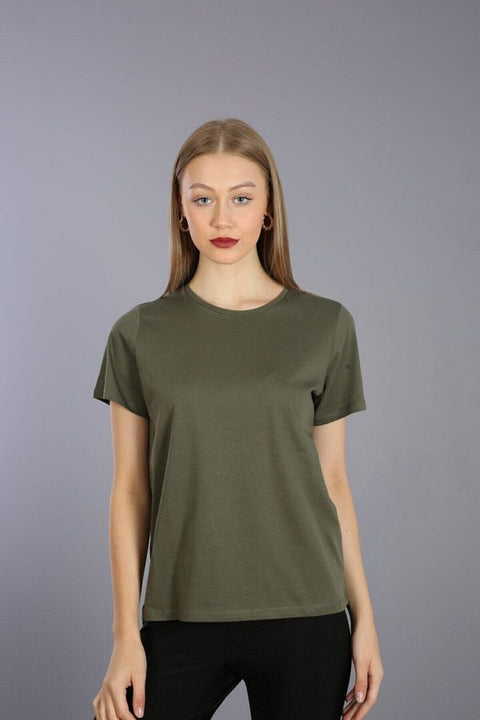 Mango Women's Green Short-Sleeve T-Shirt| Mango in Lebanon