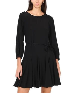 1.State Women's Black Long Sleeve Crepe Dress| 1.State In Lebanon
