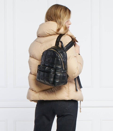 Trussardi Black Leather Small Backpack | Trussardi In Lebanon