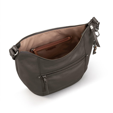 The Sak Women's Dark Gray Leather Sequoia Hobo Shoulder Bags | The Sak In Lebanon