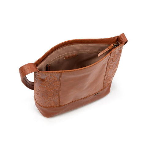 The Sak Women's Tobacco Floral Embossed De Young Hobo Bag | The Sak In Lebanon