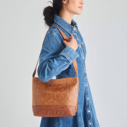 The Sak Women's Tobacco Floral Embossed De Young Hobo Bag | The Sak In Lebanon