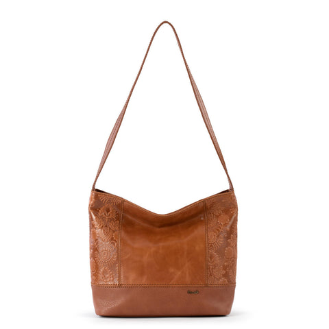 The Sak Women's Tobacco Floral Embossed De Young Hobo Bag | The Sak In Lebanon
