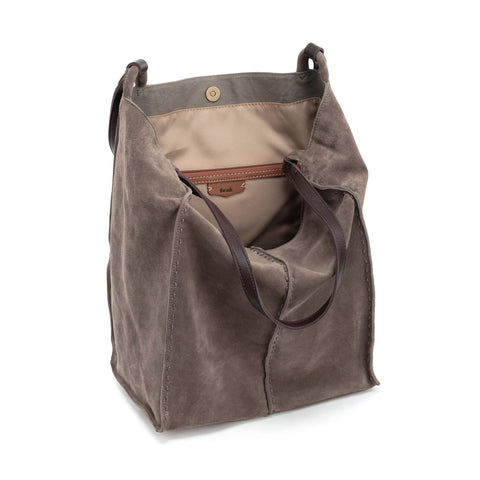 The Sak Women's Mink Feliz Tote Mushroom Suede Shoulder Bag | The Sak In Lebanon