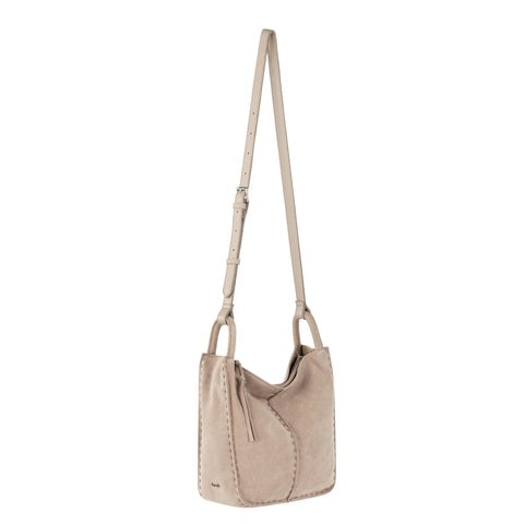 The Sak Women's Beige Suede Los Feliz Crossbody Bag | The Sak In Lebanon