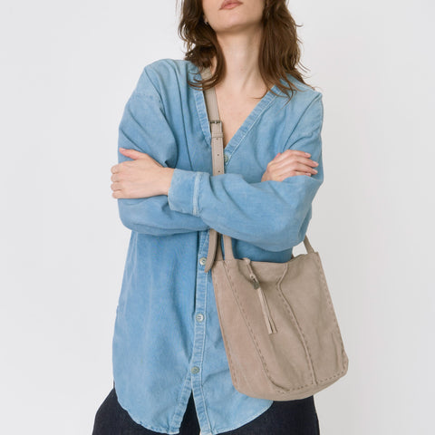The Sak Women's Beige Suede Los Feliz Crossbody Bag | The Sak In Lebanon