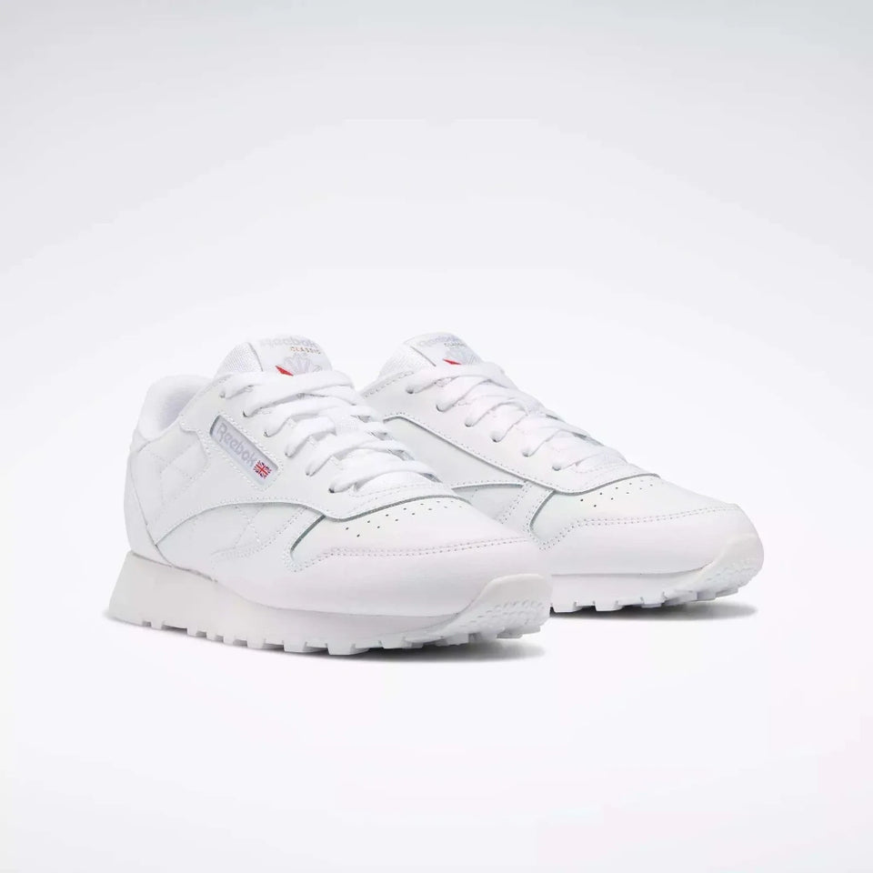 White sneakers on a light gray background