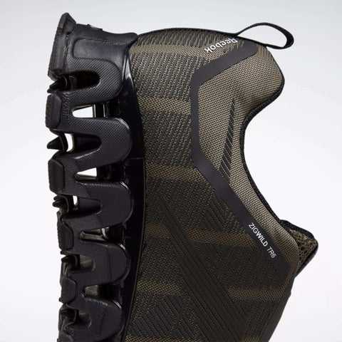 Reebok Men's Black & Khaki Green ZigWild Trail 6 Sneakers | Reebok In Lebanon