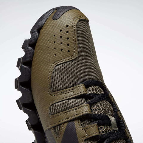 Reebok Men's Black & Khaki Green ZigWild Trail 6 Sneakers | Reebok In Lebanon